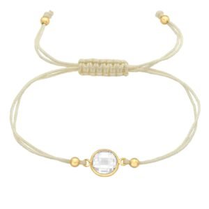 Gold Plated Round Cord Bracelet