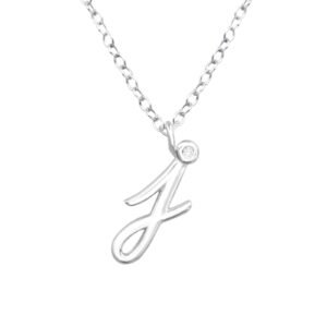 "J" Initial Necklace