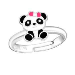 Cute Pink Panda Children Ring - Adjustable