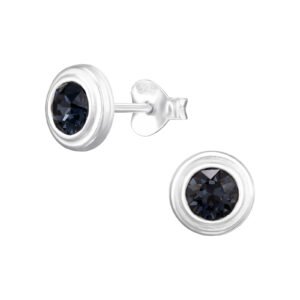 Sapphire Blue Crystal Studs