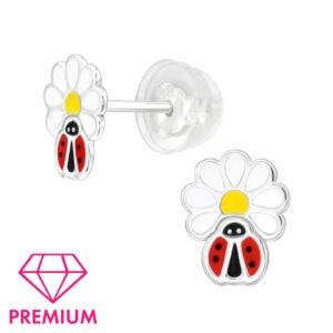 Children Ladybird Ear Studs