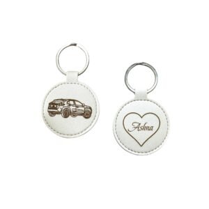 Faux Leather Customisable Keyring