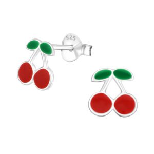 Basic Cherry Children Ear Studs