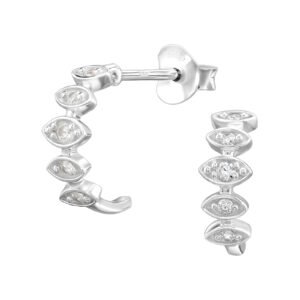 Zirconia Half Hoops