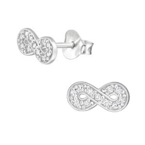 Iced Infinity Ear Studs
