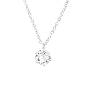 Solitaire Crystal Necklace